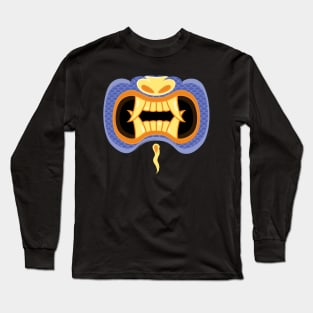 Aku Mouth Blue Long Sleeve T-Shirt